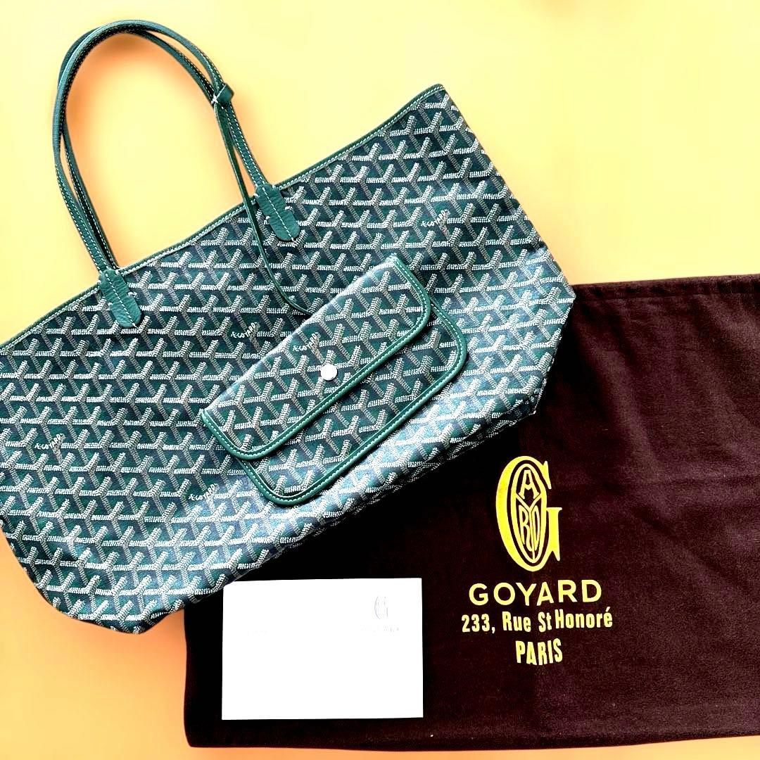 GOYARD ゴヤール サンルイPMトートバッグ グリーン