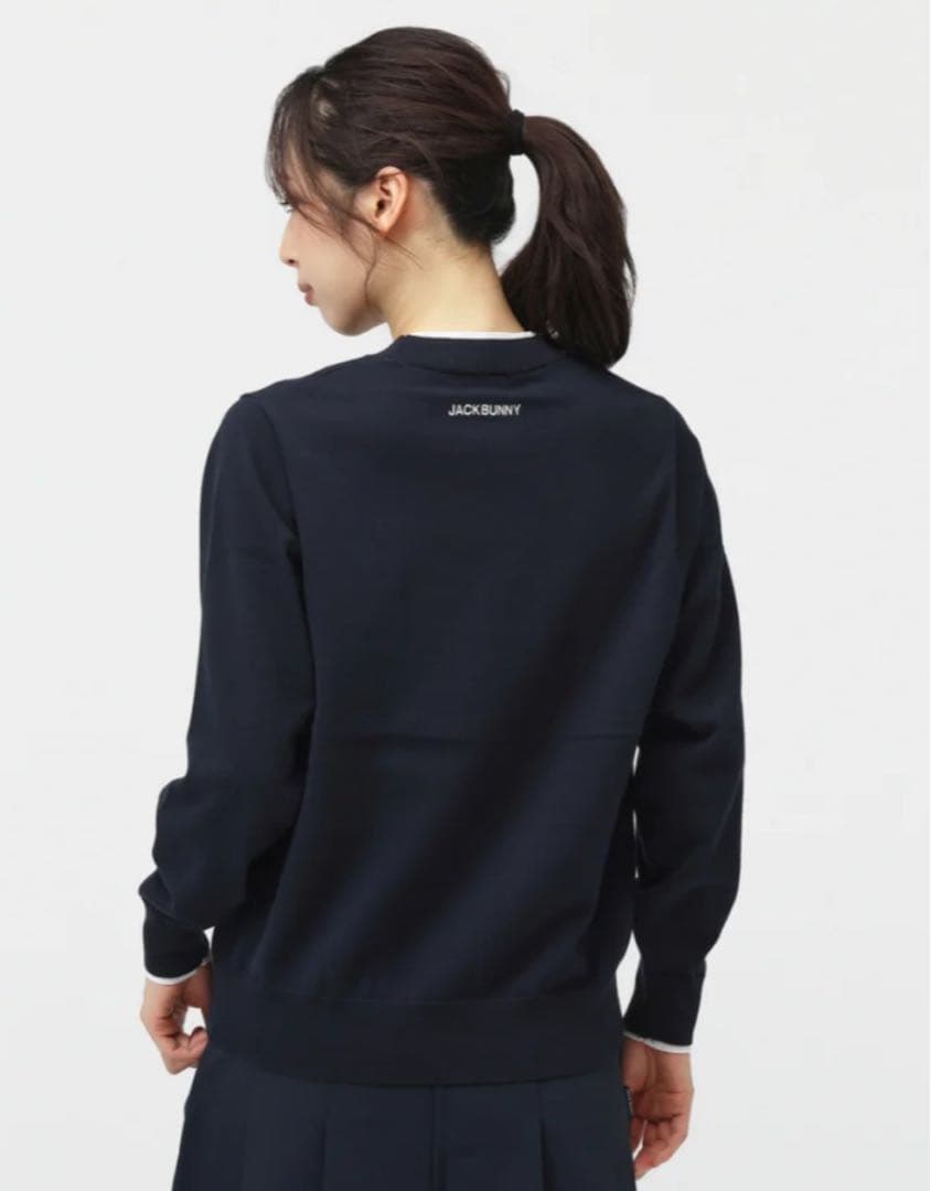 Jack Bunny!! ジャックバニー トップス ネイビー＆ホワイト 薄手