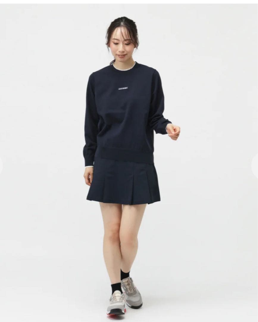 Jack Bunny!! ジャックバニー トップス ネイビー＆ホワイト 薄手