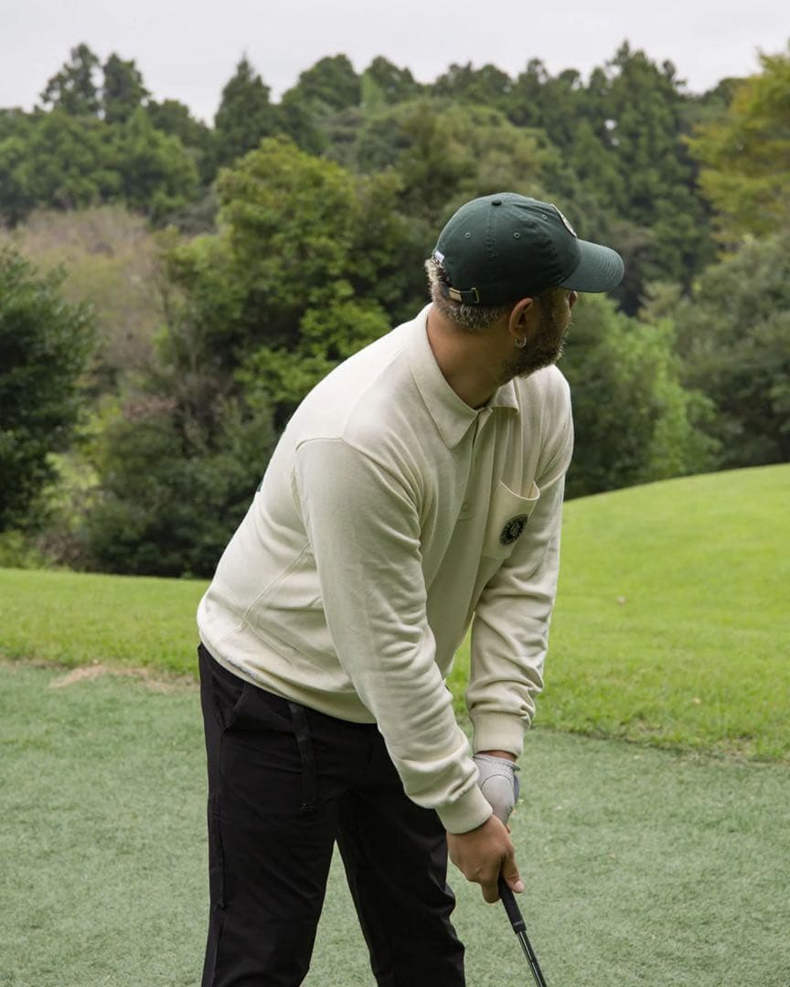 Captains Helm Golf JACQUARD LS POLO Lサイズ