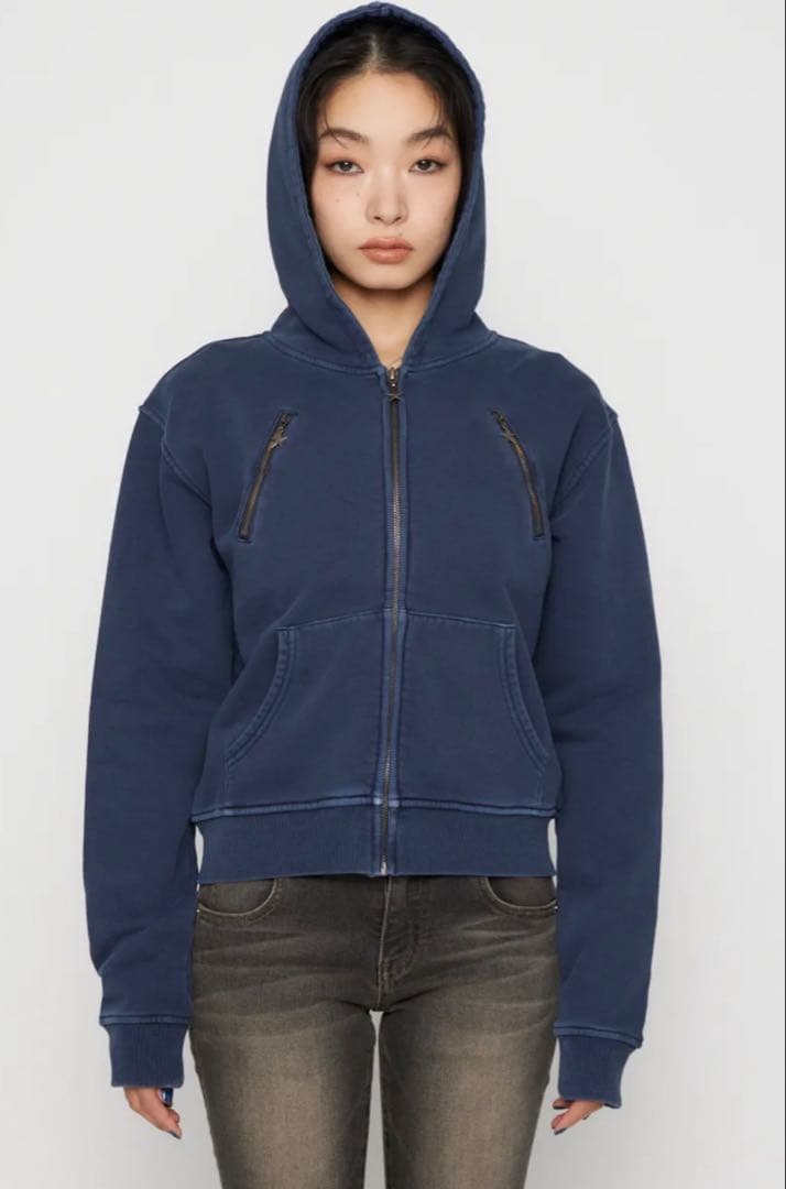 laguagem STAR CHARM ZIP パーカー ネイビー　新品未使用