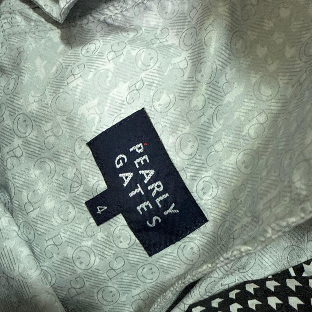 新品　 PEARLY GATES 千鳥柄　サイドビッグロゴ　防水透湿 パンツ