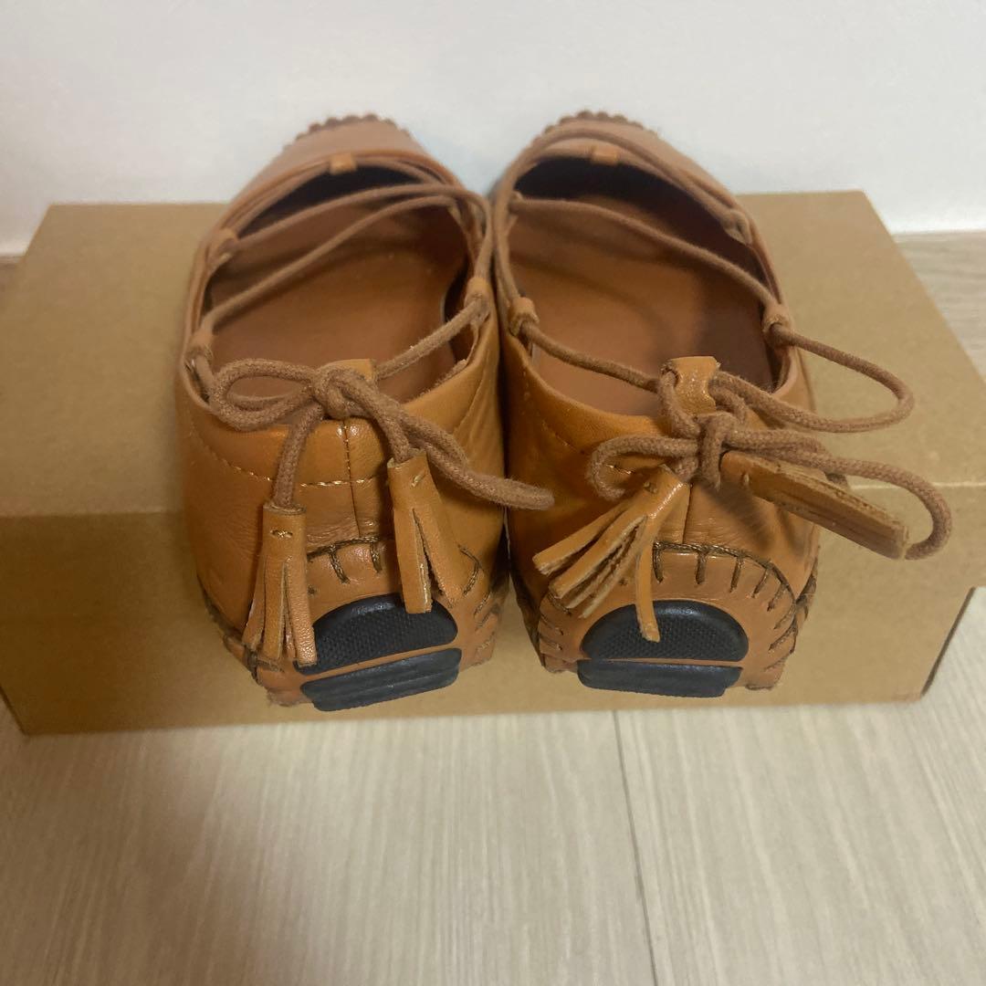 【韓国ブランド】CUEREN(クエルン) バレエシューズ ブラウン23cm