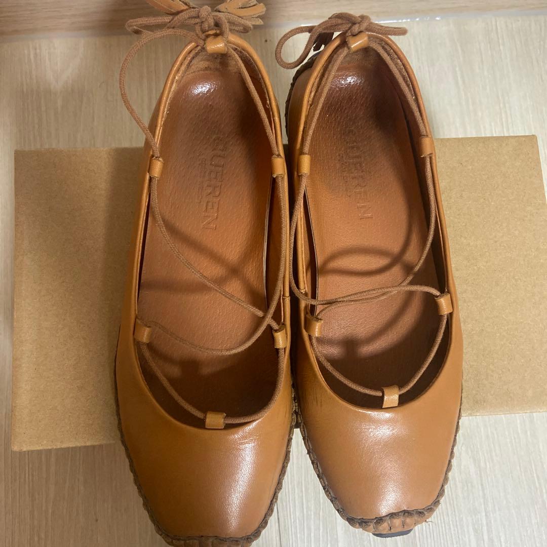 【韓国ブランド】CUEREN(クエルン) バレエシューズ ブラウン23cm