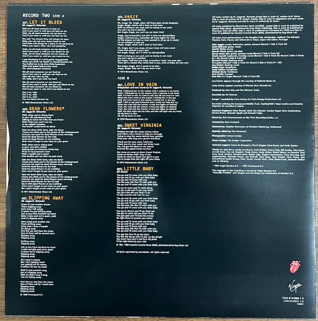 【2LP/UK盤】The Rolling Stones / Stripped