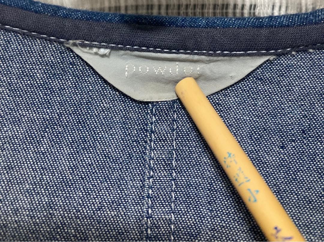 powwow 下迫秀樹　セーラー　デニム　シャツワンピース