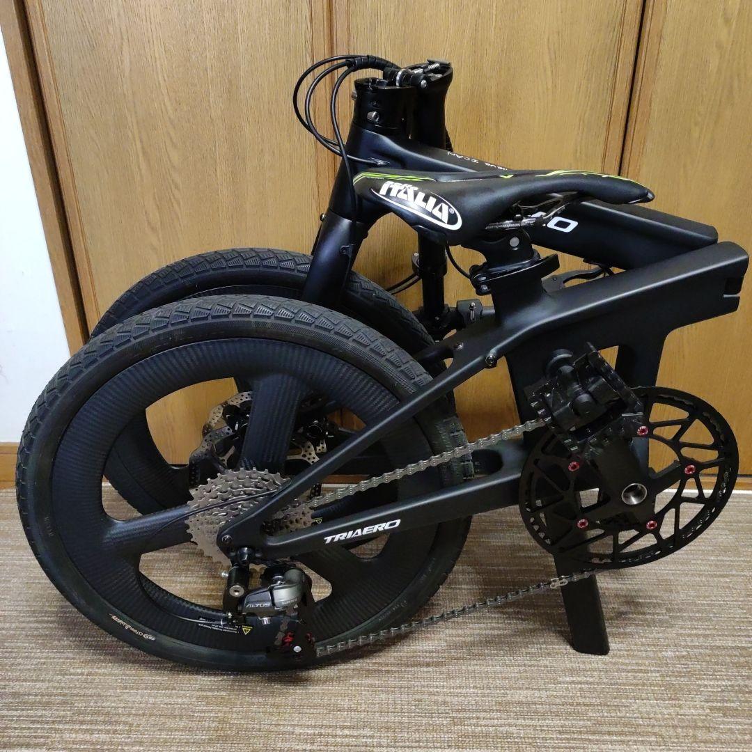 I CAN Ｆ1 折りたたみカーボンミニベロ マットブラック