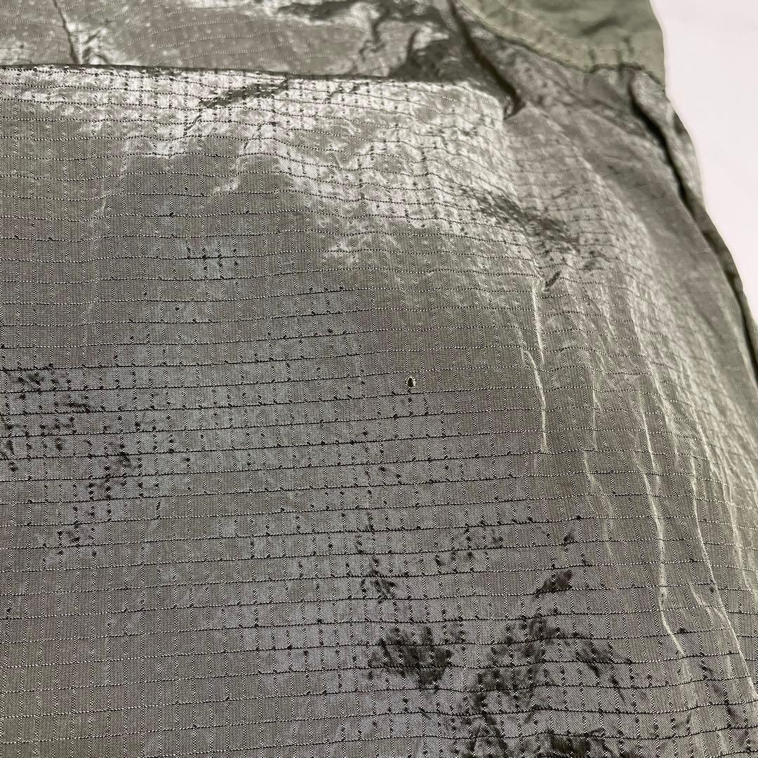 STONE  ナイロンメタル　カーゴパンツ　カーキ　Sサイズ