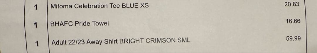 ブライトン 三笘薫 22/23 アウェイユニフォーム 正規品