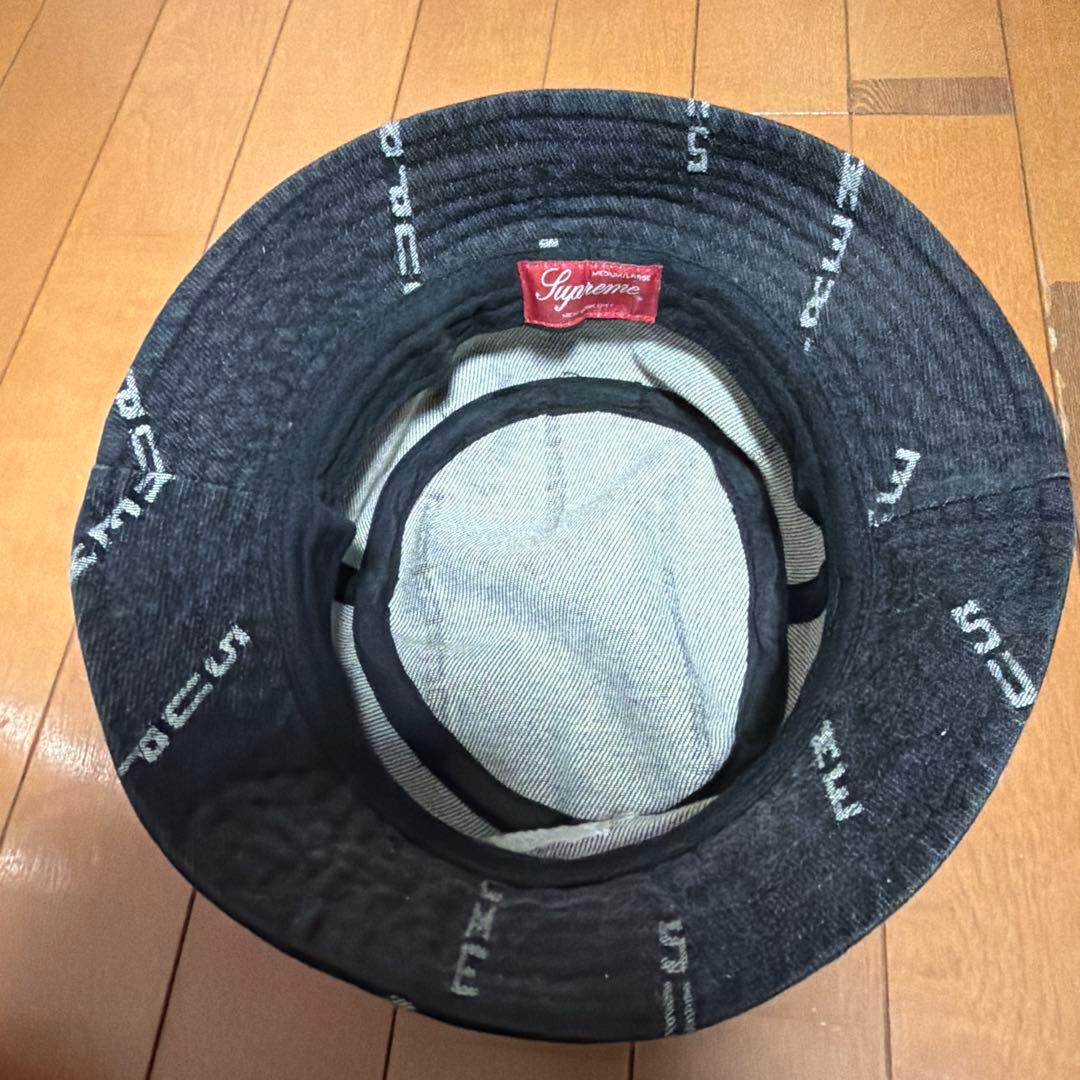 帽子 supreme Stripe Jacquard Denim Crusher