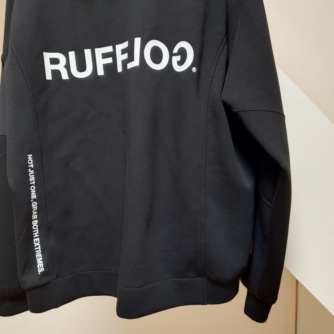 S ラフロッグ RUFFLOG ゴルフ フーディ パーカー ブラック
