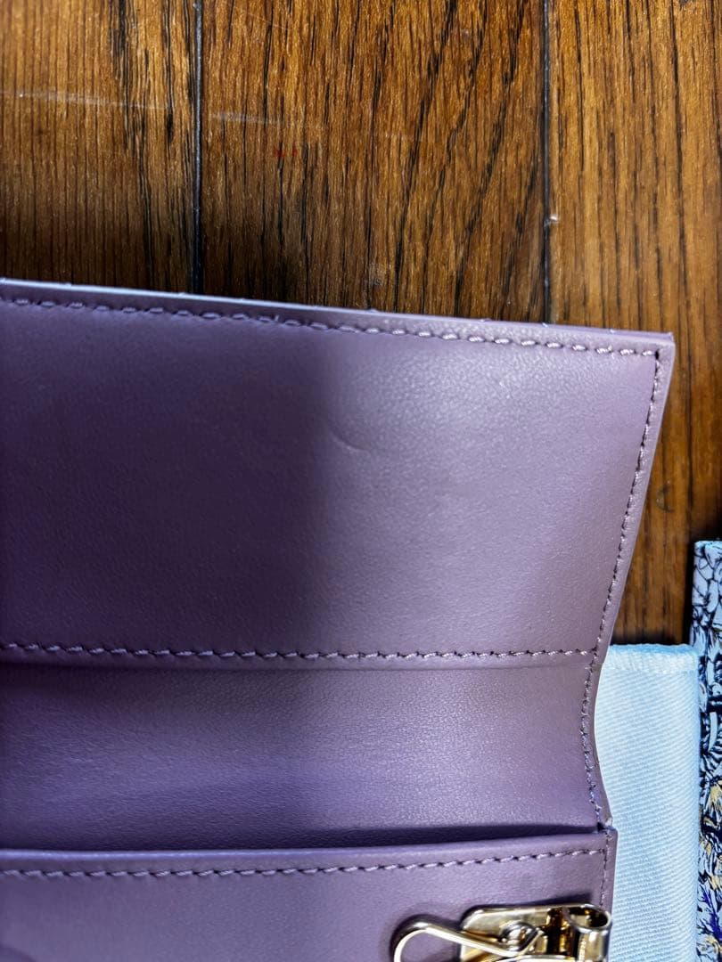 DIOR ピンク レザー キーケース キルティング