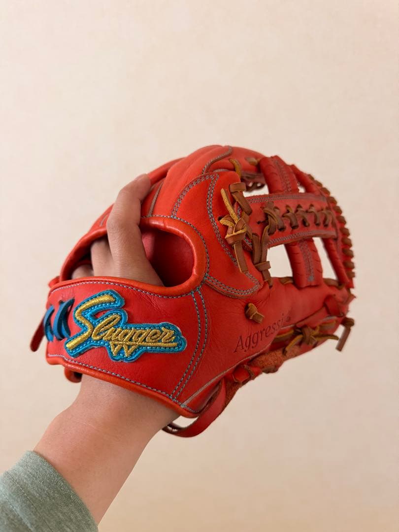 slugger 軟式グローブ オレンジ　限定