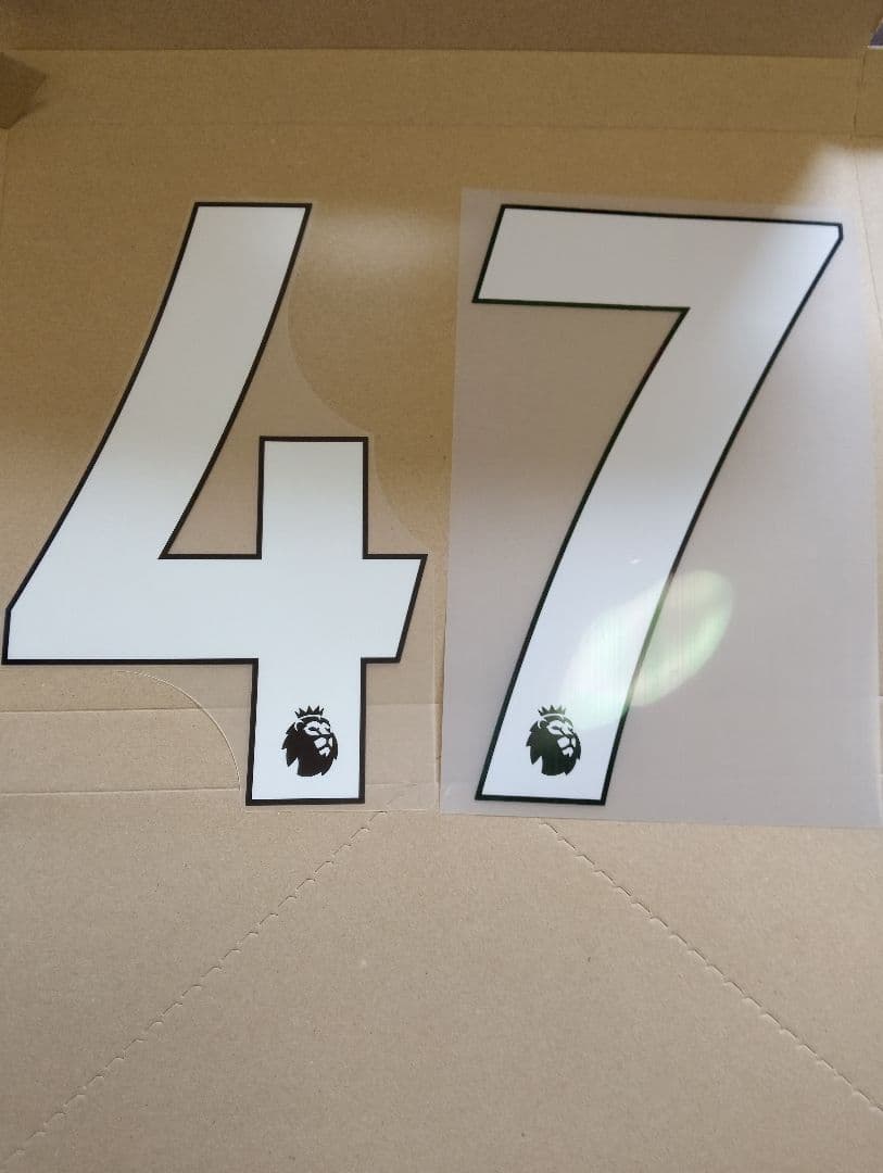 サッカーユニフォーム　ネーム、ナンバーシート