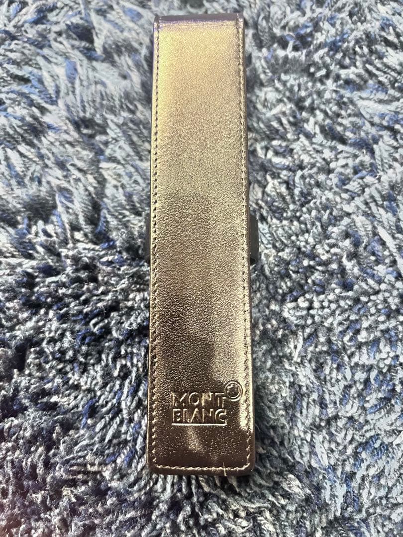 MONTBLANC ブラック　レザー 筆箱　ペンケース