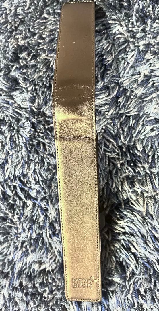 MONTBLANC ブラック　レザー 筆箱　ペンケース