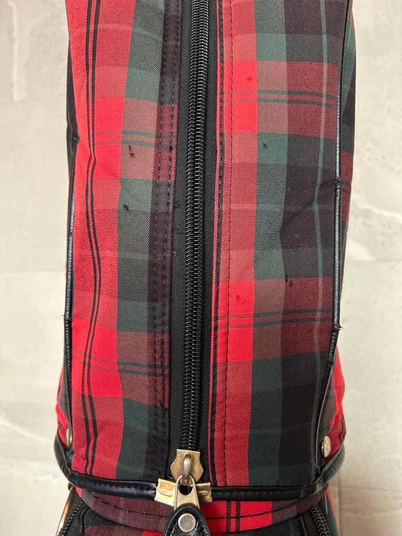 **年末値下げ中**PEARLY GATES キャディバッグ 赤黒チェック