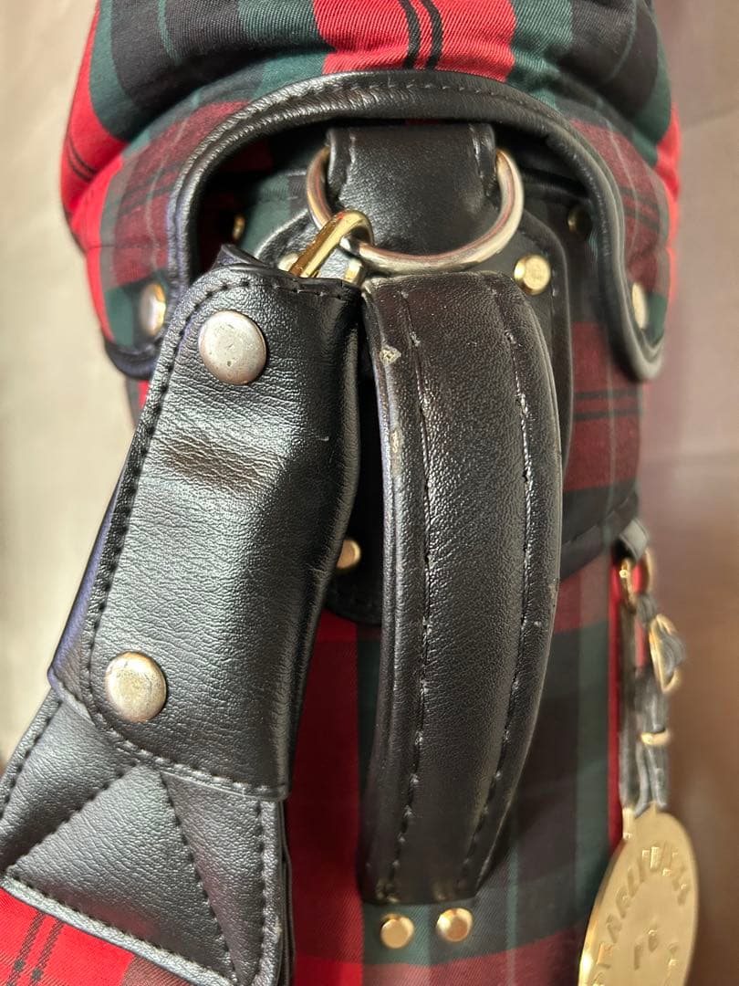 **年末値下げ中**PEARLY GATES キャディバッグ 赤黒チェック