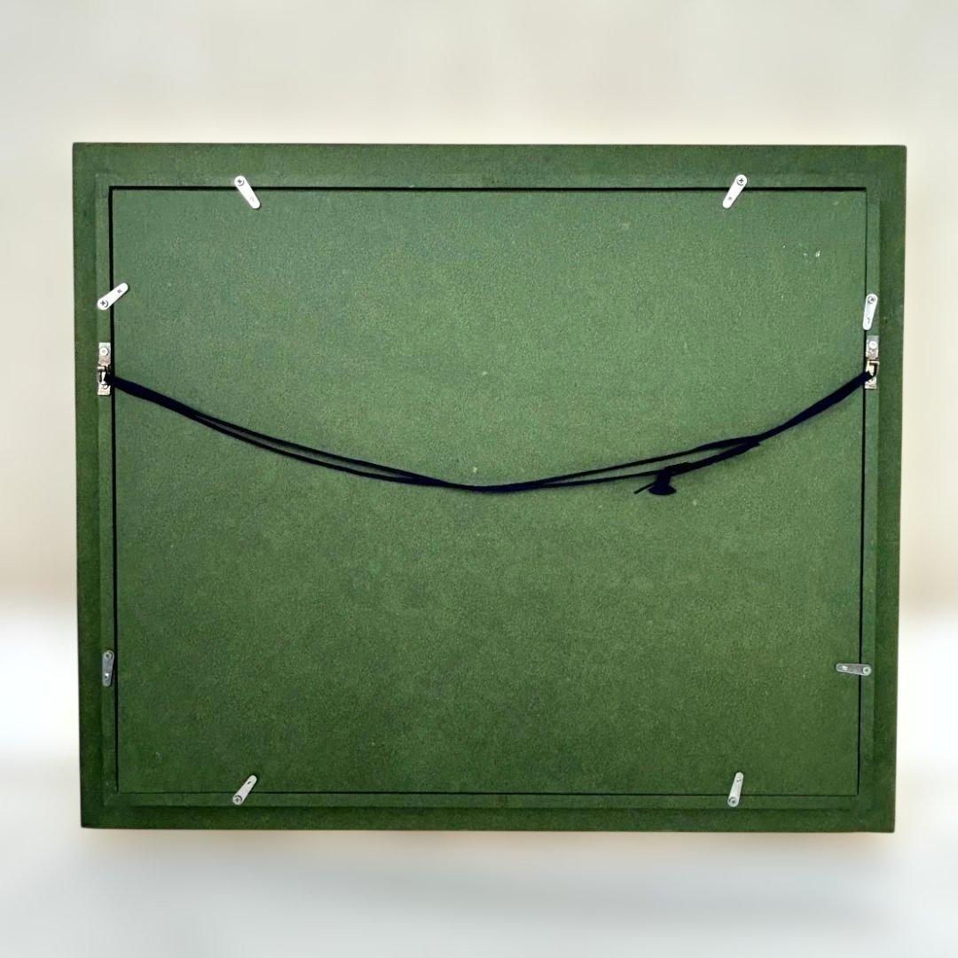 下山宣彦「奥入瀬の春（十和田湖・青森県）」油絵　F6号　購入時の箱付