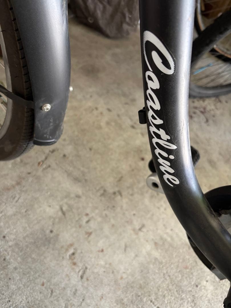 [引き取り限定］フロントバスケット付きシティサイクル　コーストライン