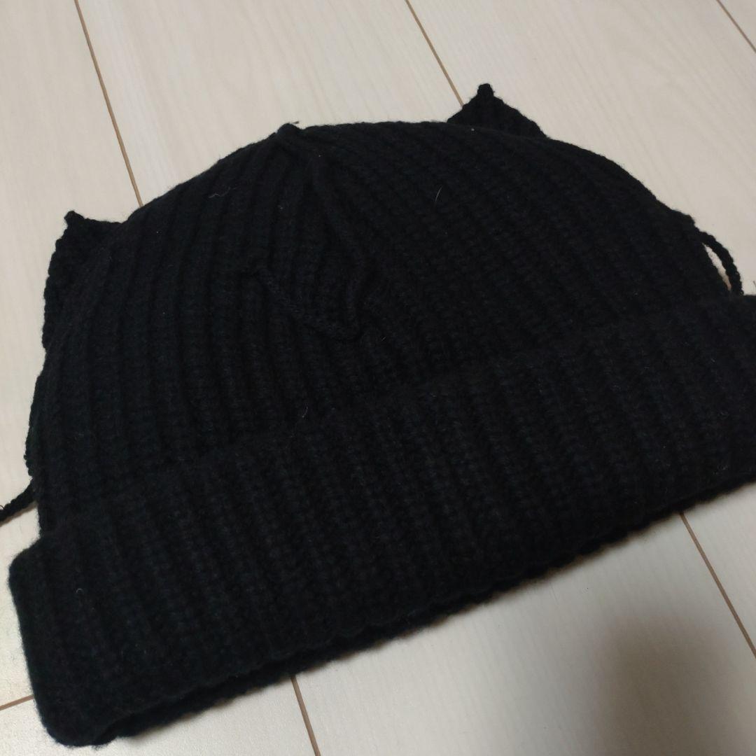 CHARLES JEFFREY LOVERBOY　ニット帽　ネコ