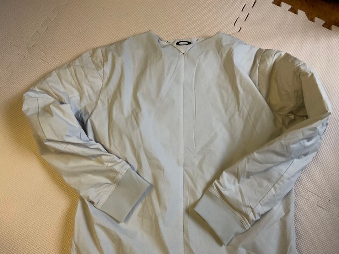 オークリー ゴルフブルゾン スカルストレッチ　ノーカラージャケット ーM