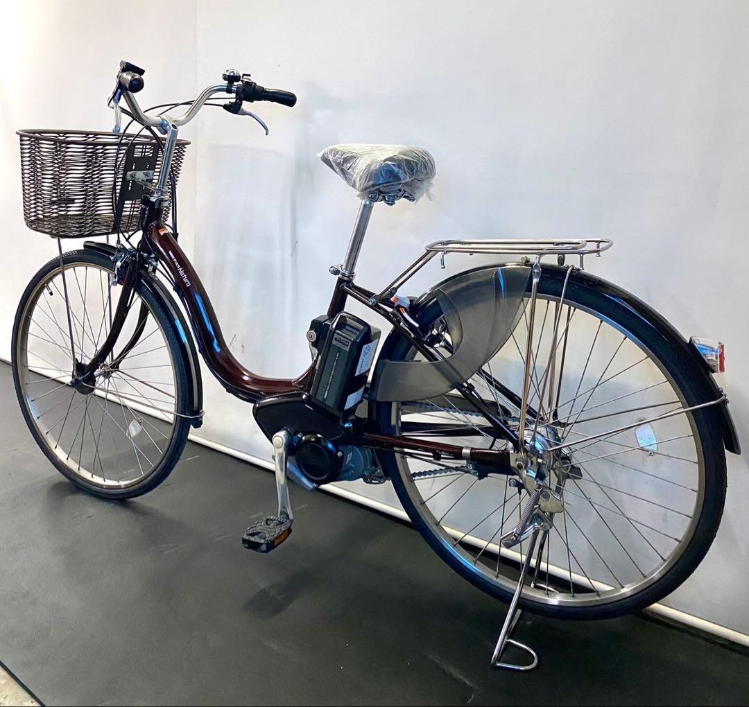 1年保証 送料無料　ヤマハ　パスナチュラ　26インチ　茶色　電動アシスト自転車