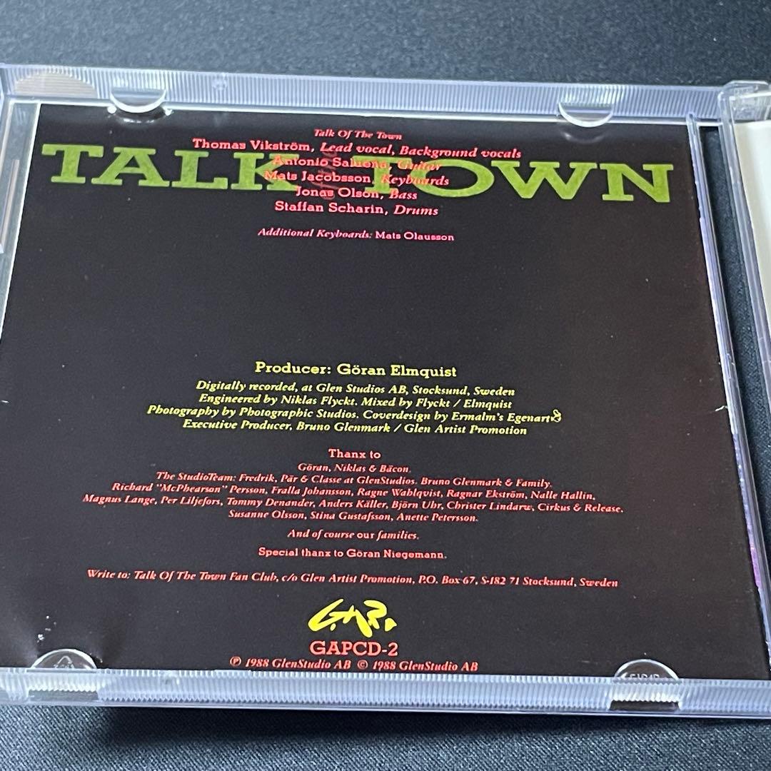 希少TALK OF THE TOWN 1988年 北欧メロハー