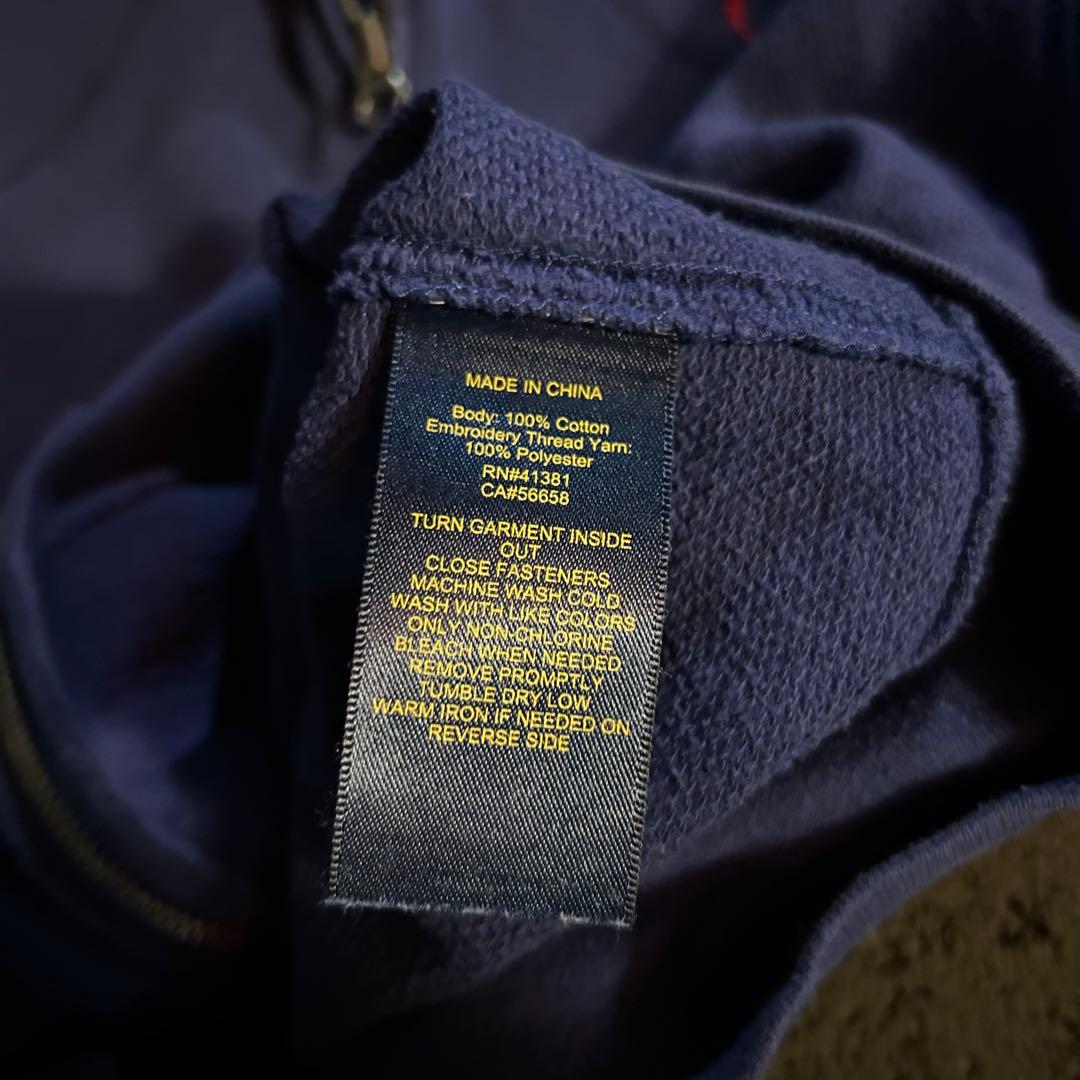 Polo Ralph Lauren ジップパーカー ビッグポニー 青
