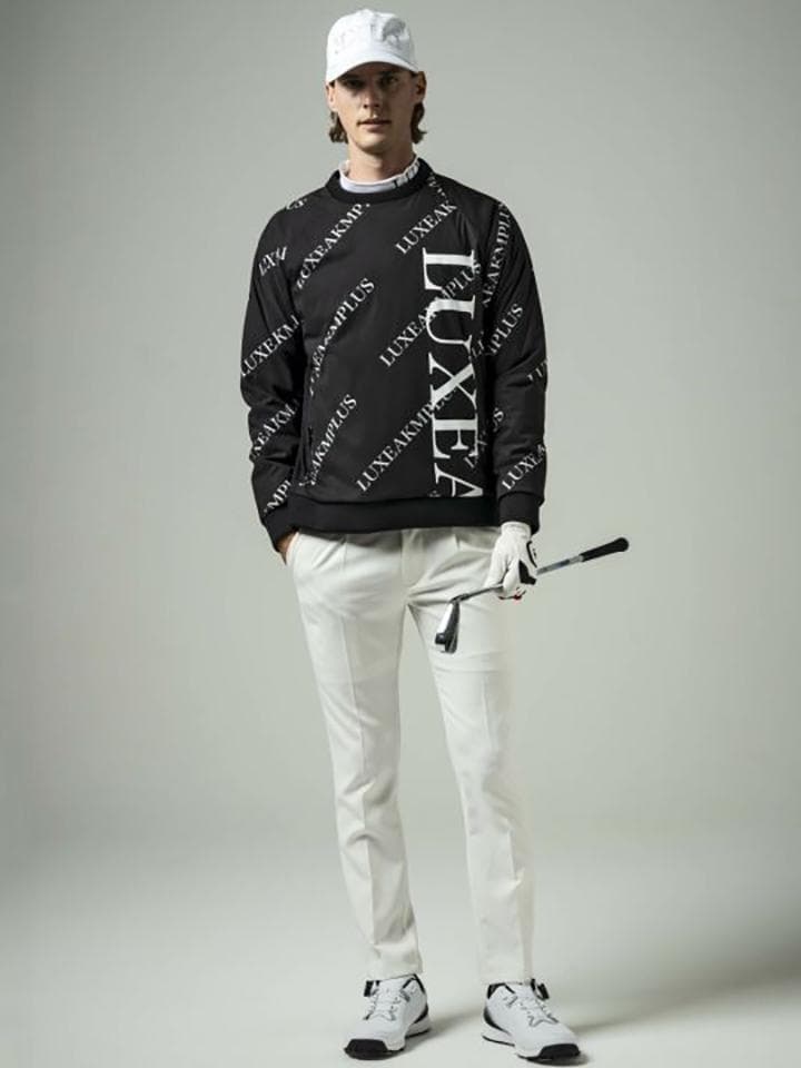 LUXEAKMPLUS 23AW バイカラー総柄中綿 スニードジャック ゴルフ