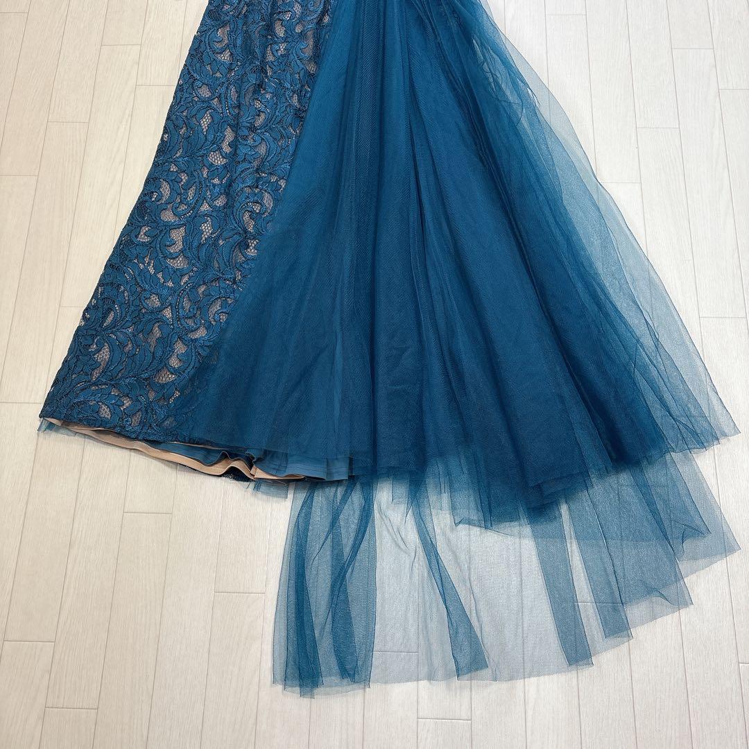 タグ付き タダシショージ 花柄レース チュール ロングドレス サイズ2