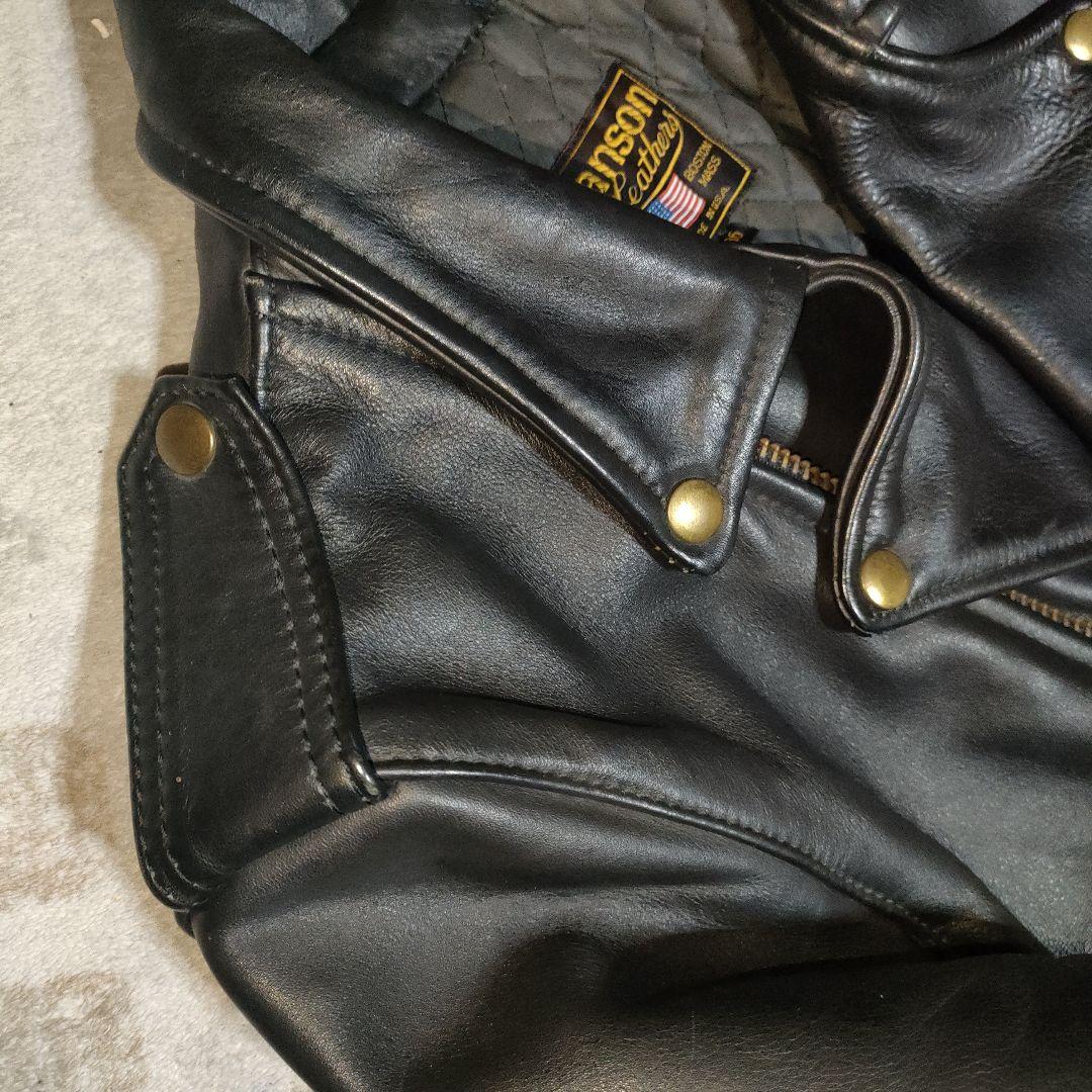 専用　人気良品Vanson C2ダブルライダース袖TALONZip36