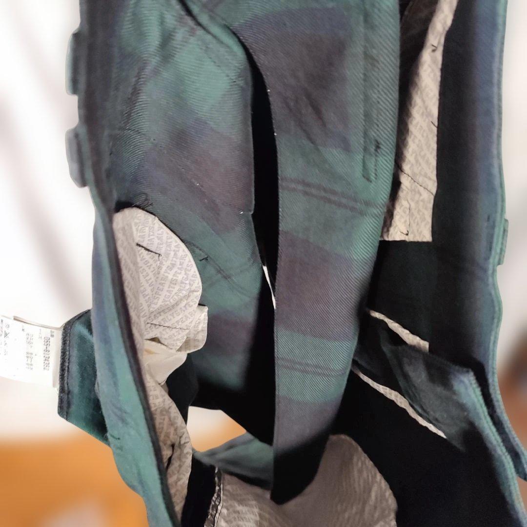 27-4 パーリーゲイツ スカート グリーン×ネイビー チェック レディース 1