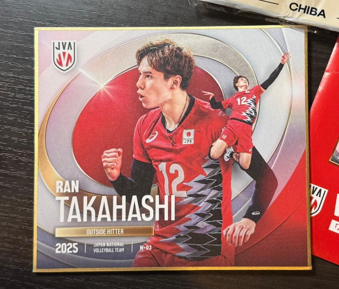 高橋藍 ミントヴェロバレーモンツァ ユニ(M) VNL応援スティック 色紙