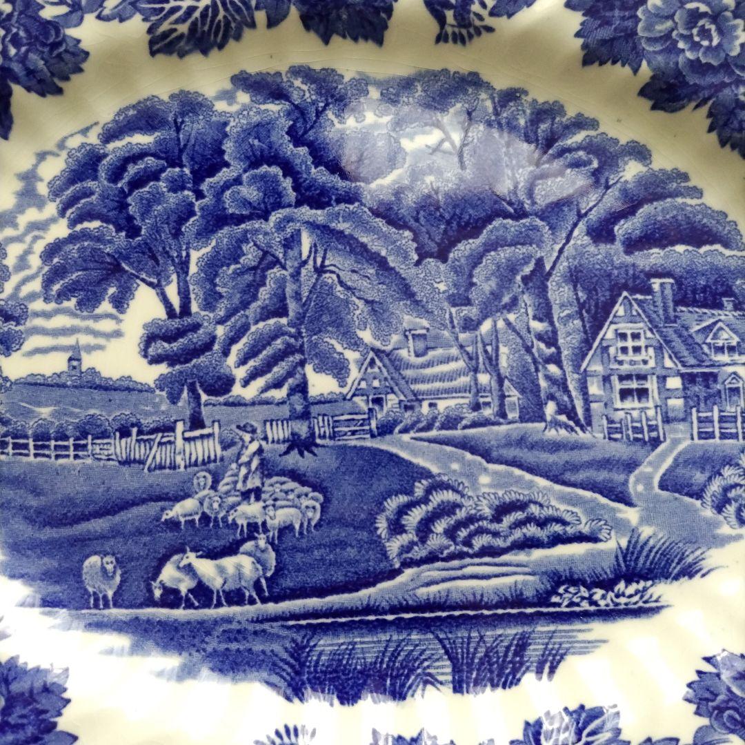 Enoch Woods イングリッシュシーナリー　オーバル皿　横30cm　４枚