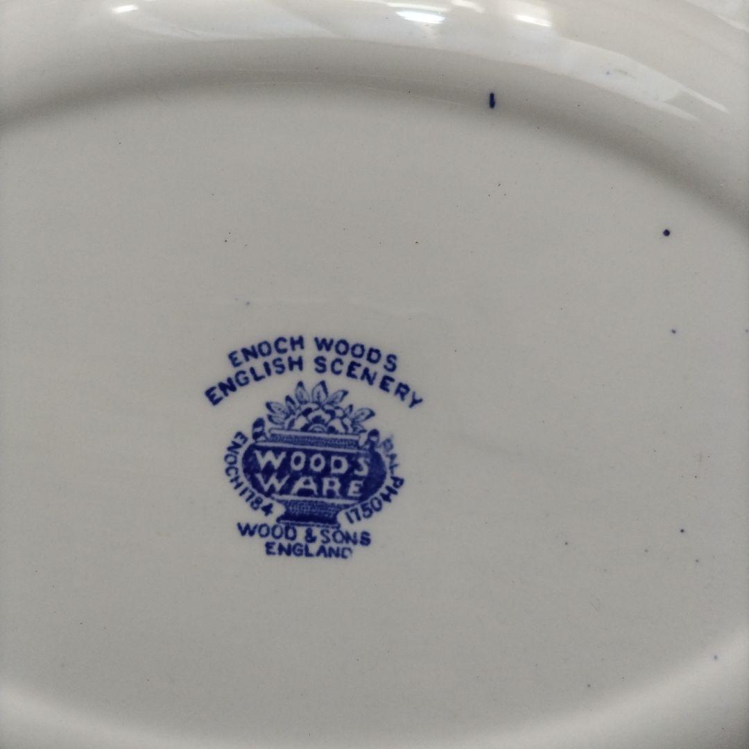 Enoch Woods イングリッシュシーナリー　オーバル皿　横30cm　４枚