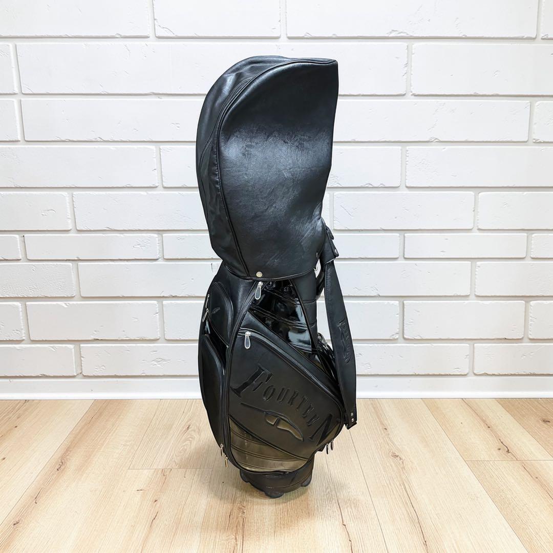 希少✨廃盤 FOURTEEN キャディバッグ 9.5型 ブラック ゴルフバッグ