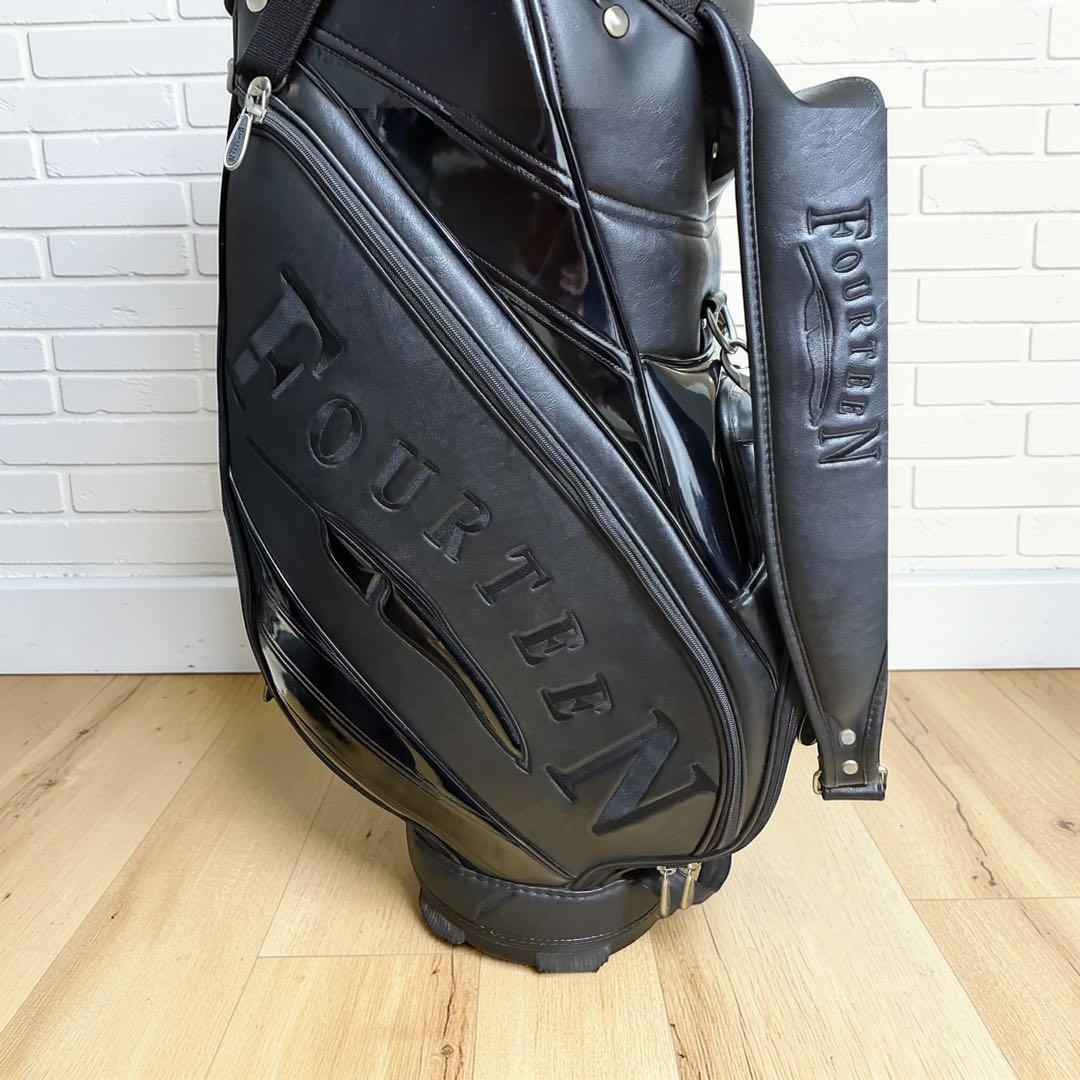 希少✨廃盤 FOURTEEN キャディバッグ 9.5型 ブラック ゴルフバッグ