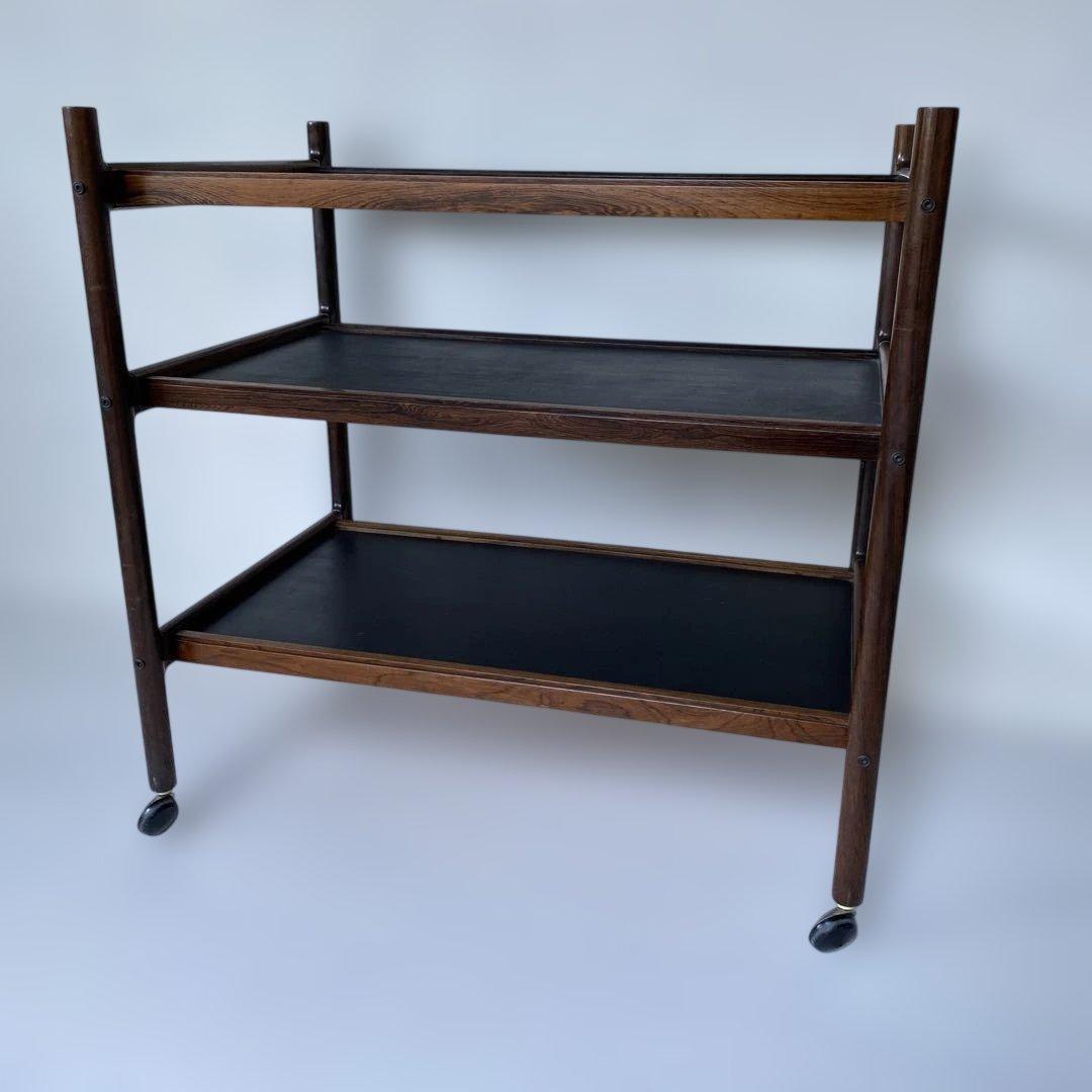 1960年代頃 デンマーク ローズウッド ワゴン トロリー サイドボード