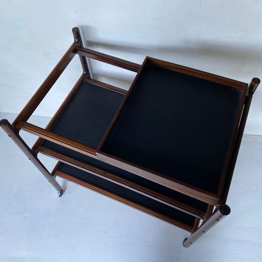 1960年代頃 デンマーク ローズウッド ワゴン トロリー サイドボード