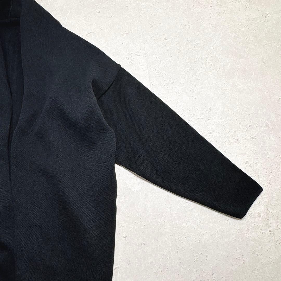 ドゥーズィエムクラス　Twins cotton ニット ロングガウン　ブラック