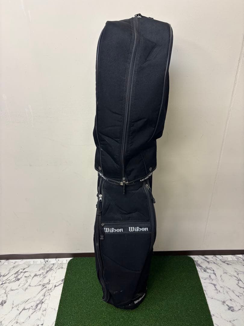 Wilson ウィルソン ゴルフ キャディバッグ ブラック 3分割 軽量