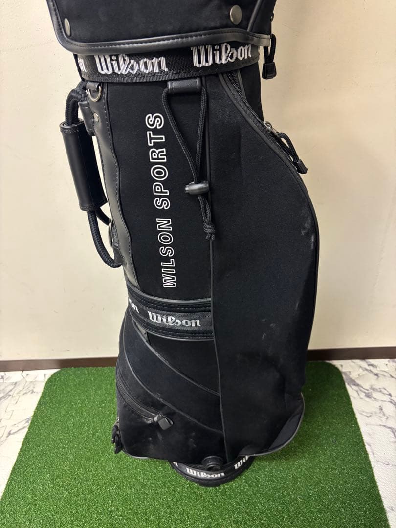 Wilson ウィルソン ゴルフ キャディバッグ ブラック 3分割 軽量