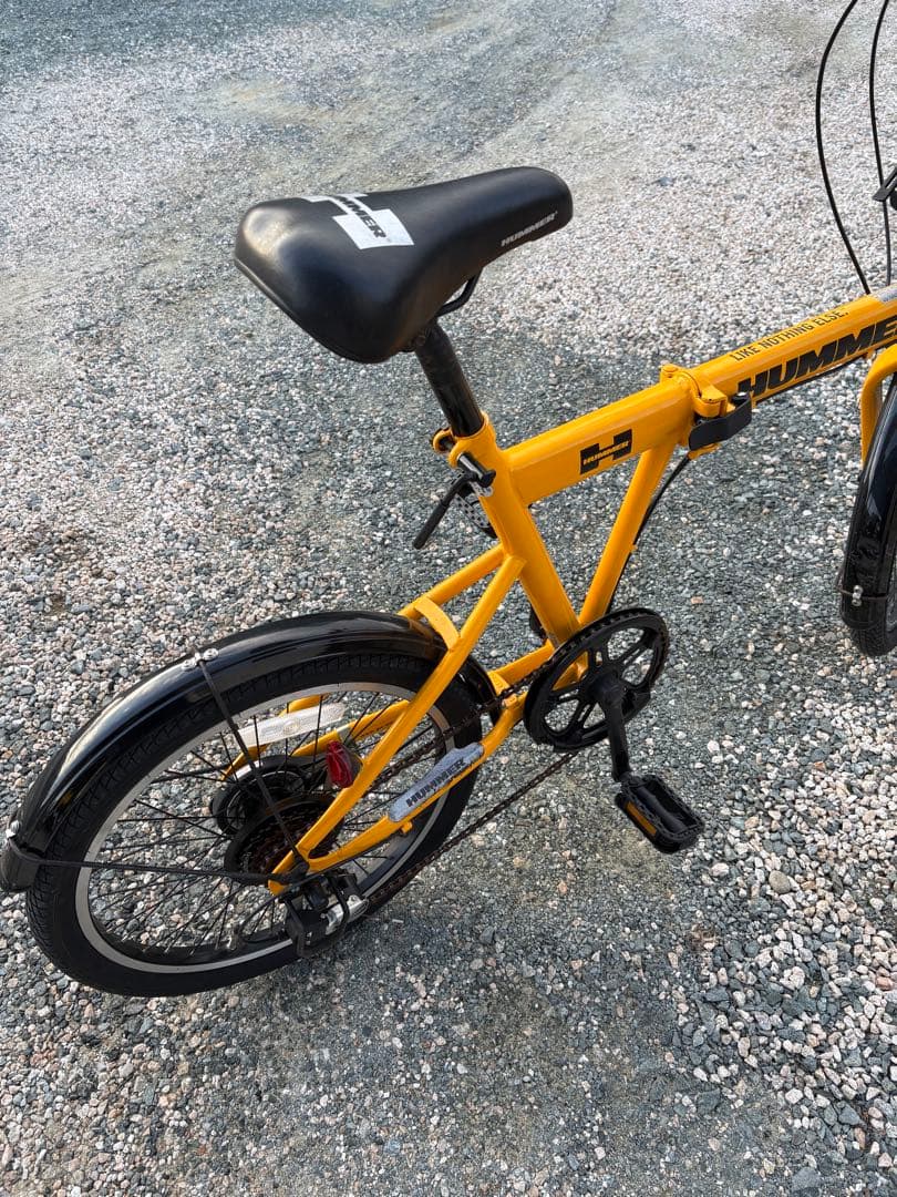 HUMMER 折りたたみ自転車 オレンジ引き取り限定福岡から出品です。