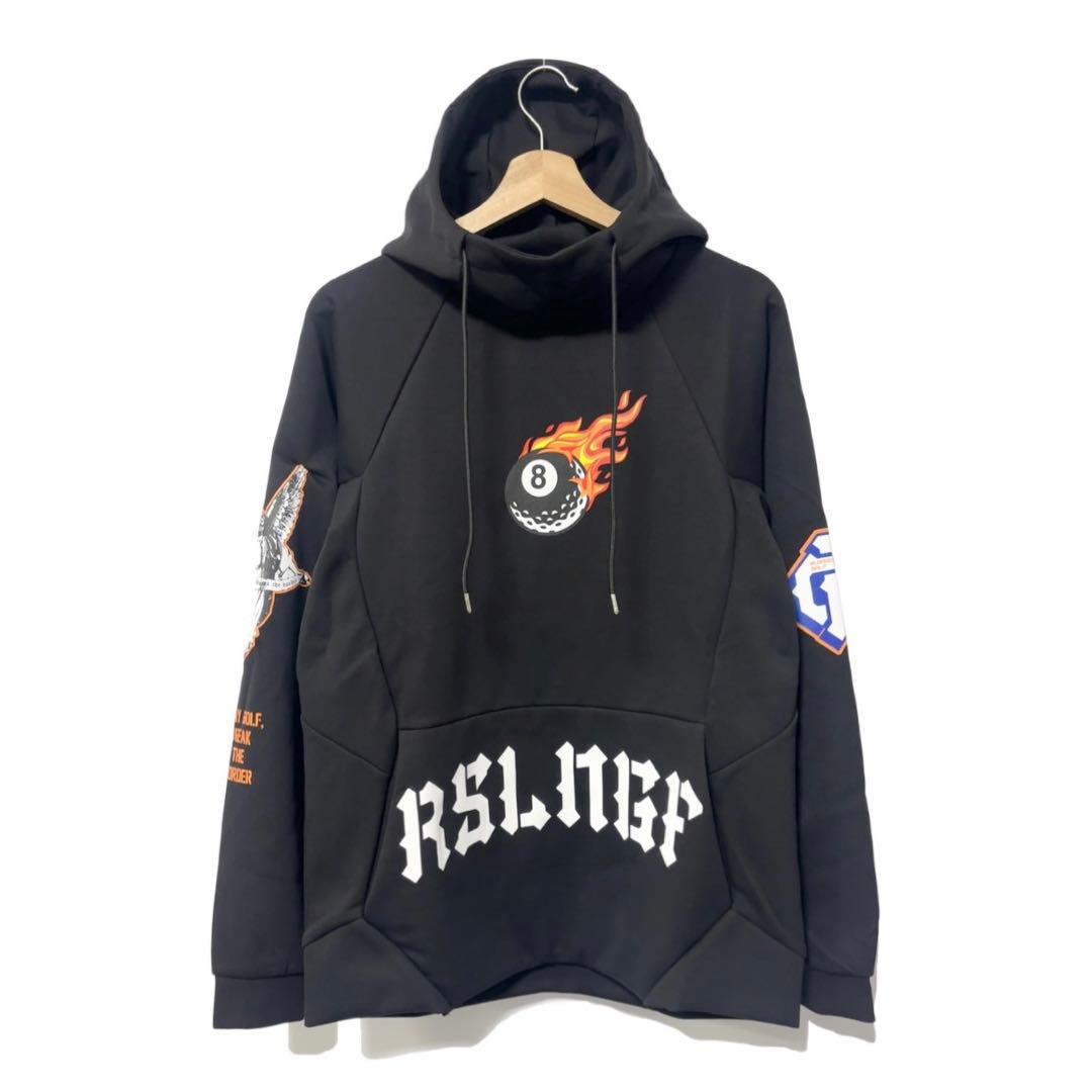 新品 ラッセルノ ゴルフ マスク フーディー マルチロゴ ブラック ゴルフ L5