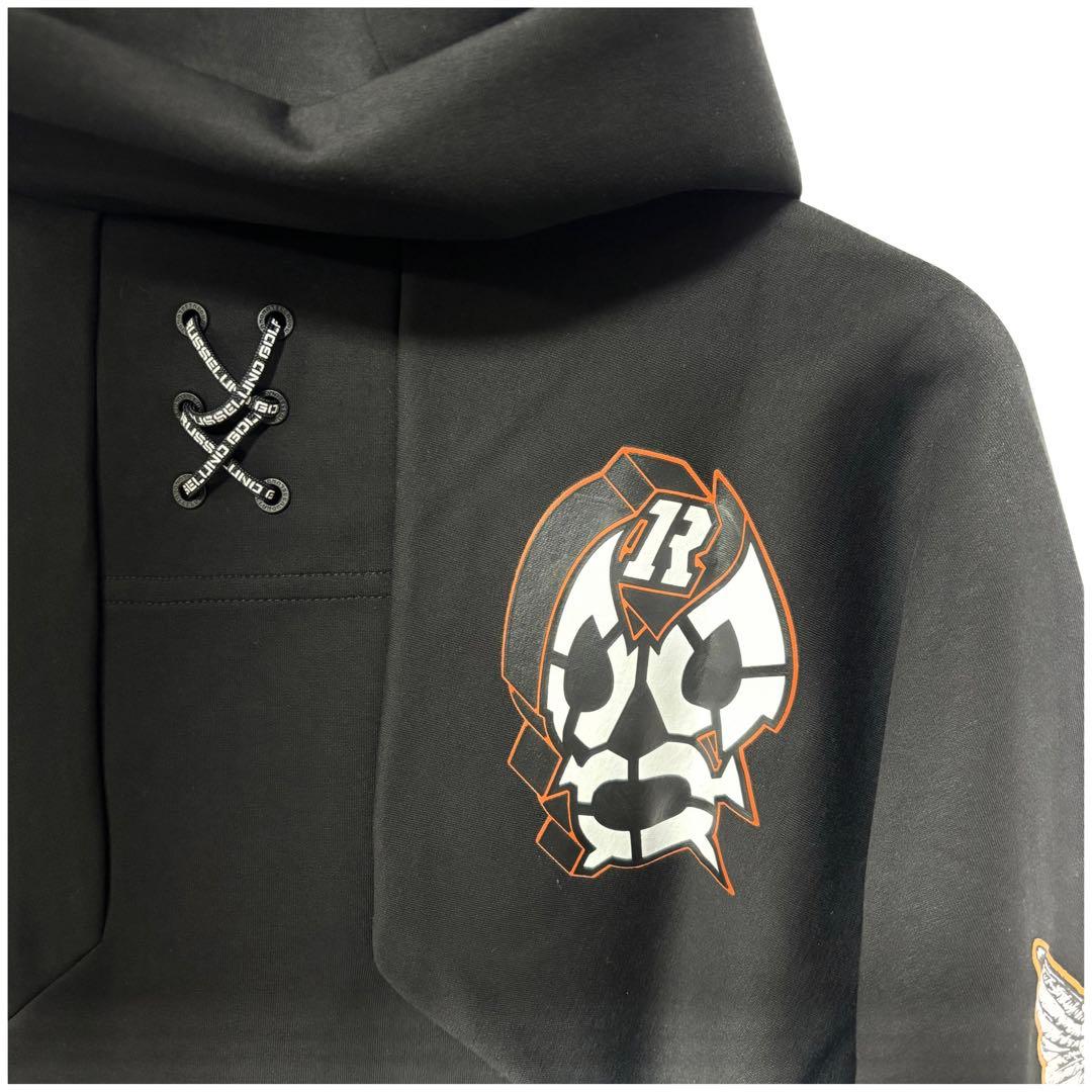 新品 ラッセルノ ゴルフ マスク フーディー マルチロゴ ブラック ゴルフ L5