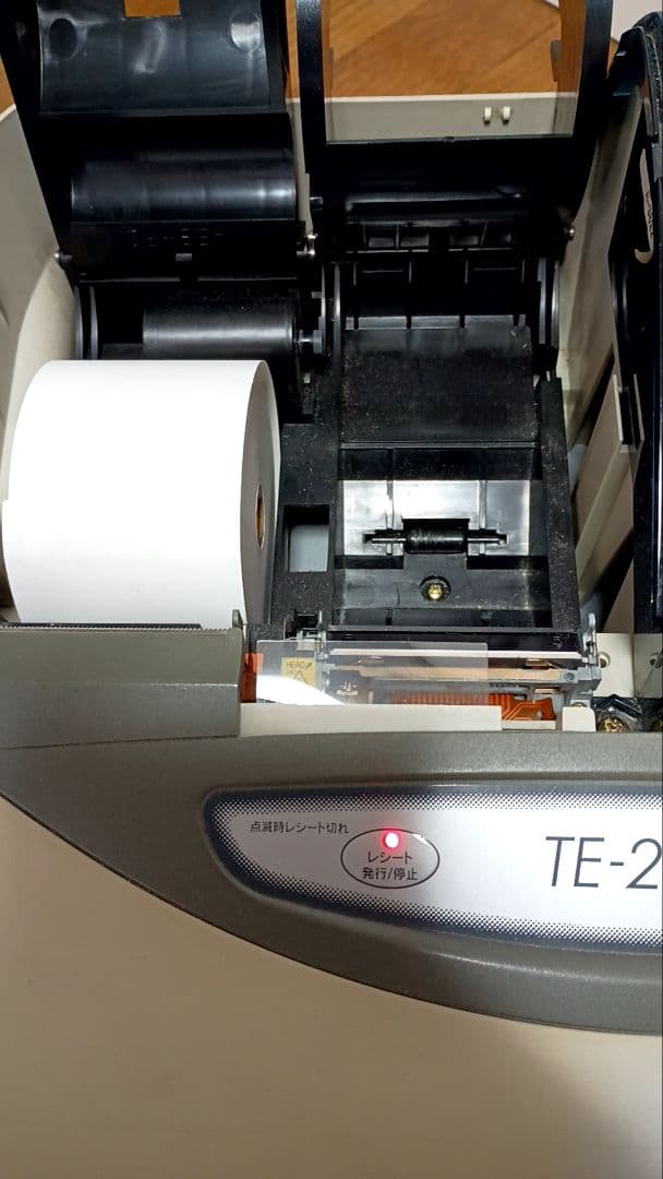 CASIO TE-2000 店名スタンプ　ロール紙