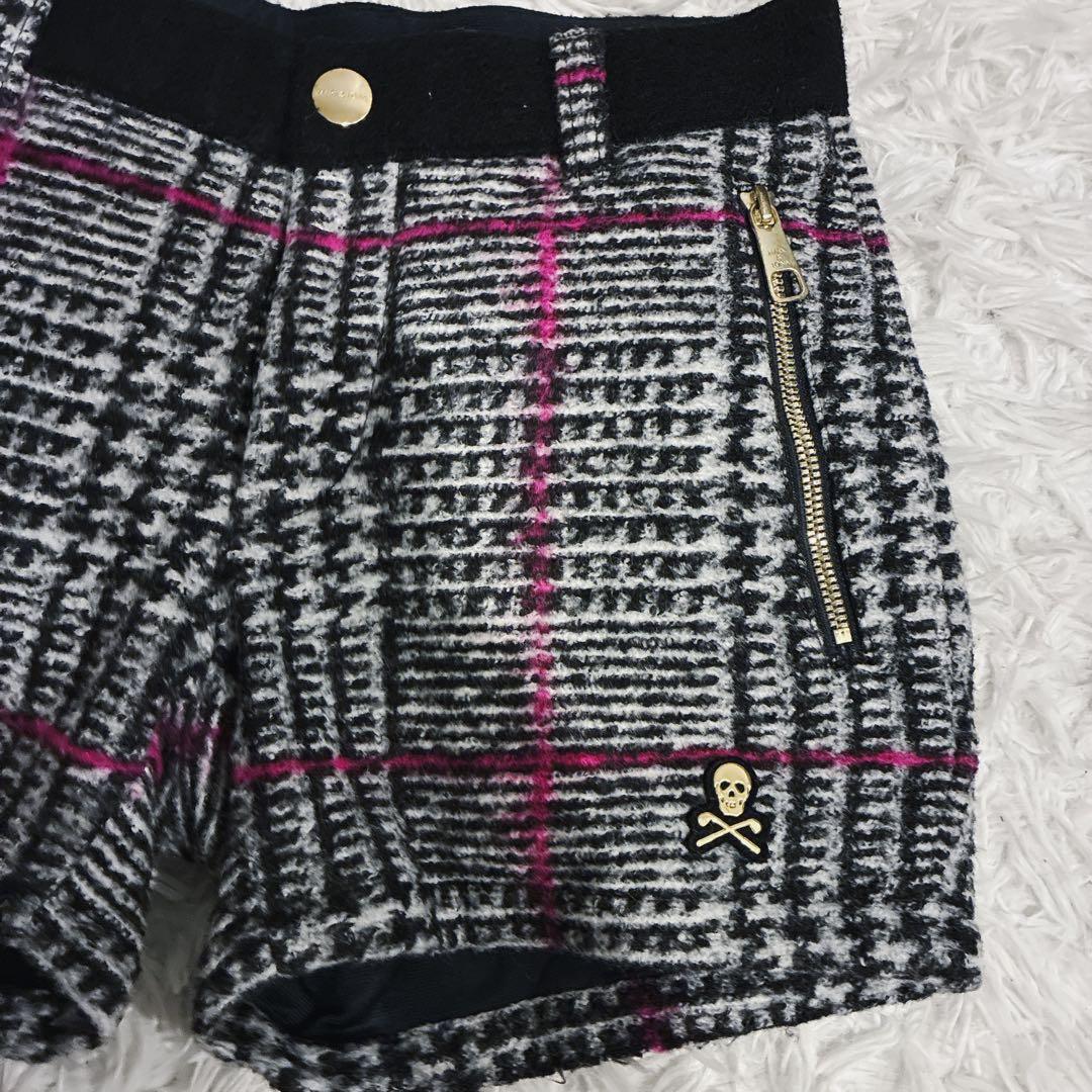 MARK & LONA ショートパンツ ファー スカル ゴルフウェア ウール