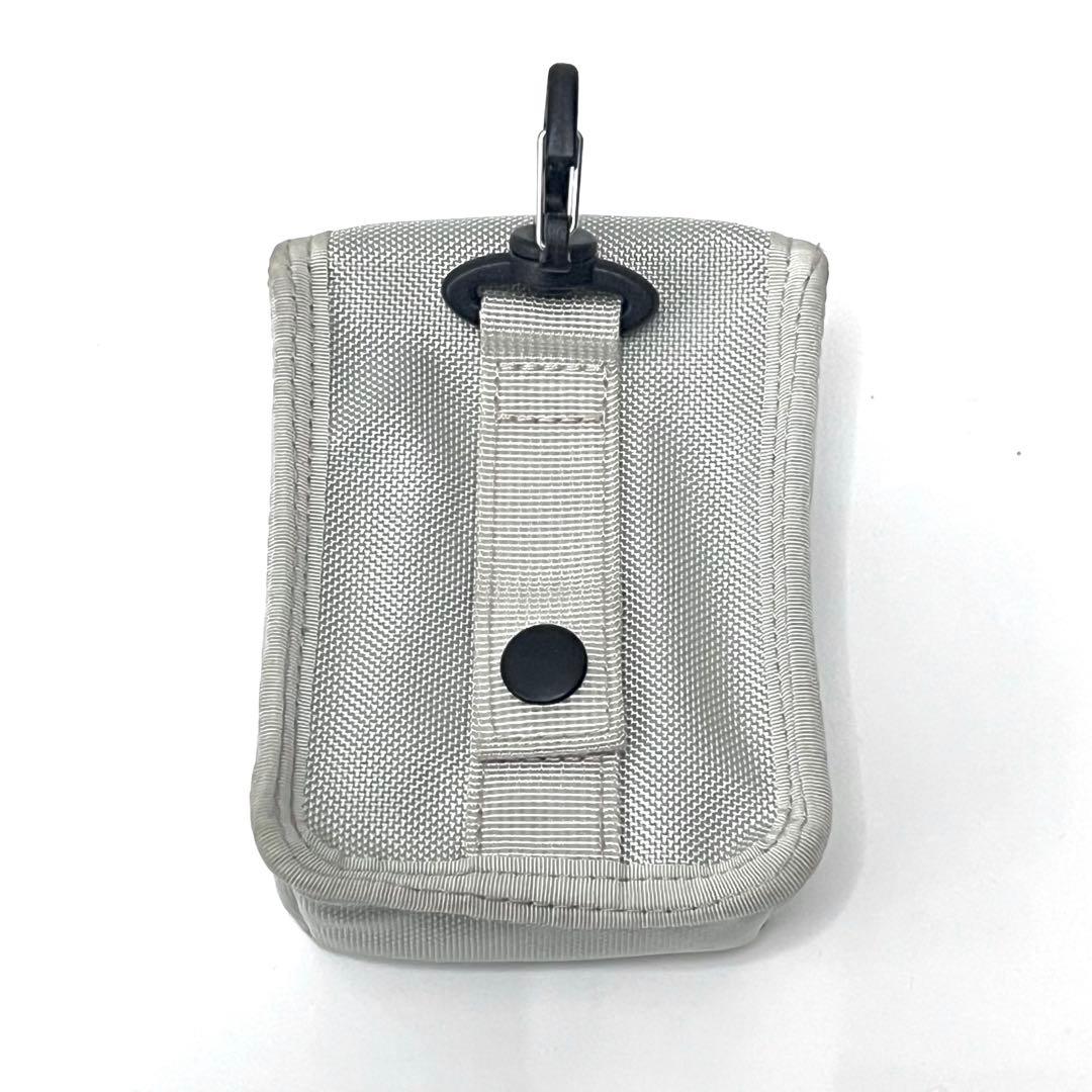 BRIEFING ライトグレー ナイロンポーチ　グレー