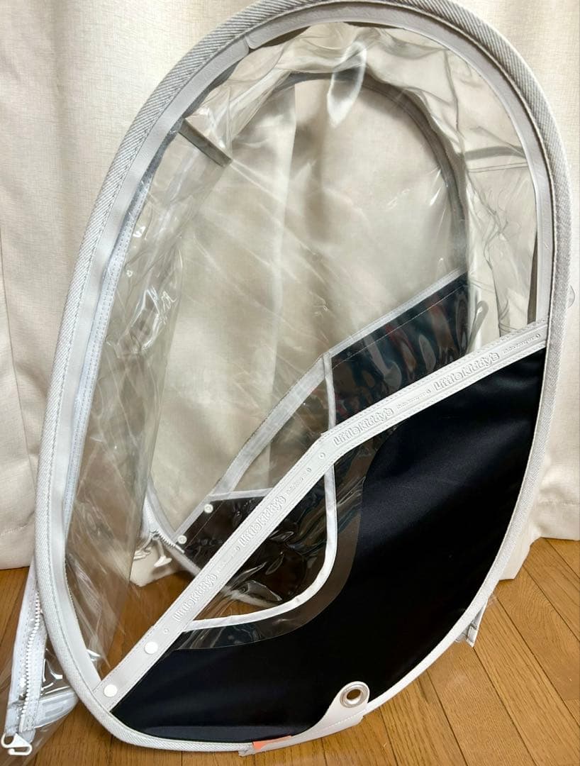 【後ろ】リトルキディーズ（黒）自転車レインカバー
